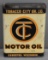 Tobacco City Motor Oil One Gallon Flat Metal Can (TAC)