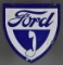 Ford w/Telephone Receiver Porcelain Sign (TAC)