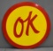 Rare (Chevrolet) OK Porcelain Sign (TAC)