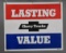 Chevy Trucks Lasting Value Metal Sign (TAC)