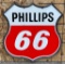 Phillips 66 (red & white) Porcelain Sign (TAC) (48