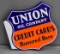 Union Oil Company Credit Cards Honored Here Porcelain Flange Sign (TAC)