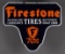 Firestone Tires w/Logo Porcelain Sign (TAC)