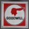 (Pontiac) Goodwill w/Full Feather Logo Plastic Lighted Sign (TAC)
