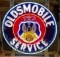 Oldsmobile Service w/Crest Porcelain Sign w/Neon Added (TAC)