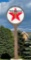 Texaco (white) Star Logo Porcelain Identification Sign & Pole (TAC)