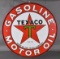 Texaco (black-T) Gasoline Motor Oil Porcelain Sign (TAC)