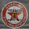 Texaco Filling Station Gasoline Motor Oil Porcelain Sign (TAC)