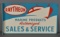 Raytheon Marine Products Authorized Sales & Service Metal Flange Sign (TAC)