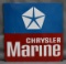 Rare Chrysler Marine w/Logo Porcelain Sign (TAC)