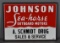 Johnson Sea-Horse Outboard Motors Metal Sign