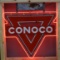 Original Conoco Triangle Logo Porcelain Original Neon Sign (TAC)