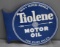 Pure Tiolene Motor Oil w/Arrow Logo Metal Flange Sign (TAC)