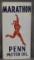 Marathon Penn Motor Oil w/Running Man Logo Metal Sign (TAC)