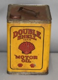 Double Shell Motor Oil One Gallon Imperial Metal Can (TAC)