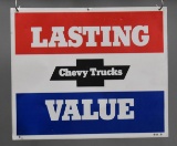 Chevy Trucks Lasting Value Metal Sign (TAC)