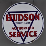 Hudson Built Cars Authorized Service Porcelain Sign (TAC)