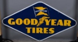 Goodyear Tires w/Both Logo Porcelain Sign (TAC)