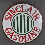 Sinclair Gasoline w/Striped Logo Porcelain Sign (TAC)