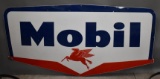 Mobil w/Pegasus Guillotine Porcelain Sign (TAC)