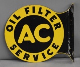 AC Oil Filter Service Metal Flange Sign (TAC)