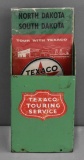 Texaco Touring Service Metal Map Display