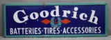 Goodrich w/Logo Batteries-Tires-Accessories Porcelain Sign (TAC)