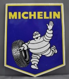 Michelin w/Bibendum & Tire Metal Sign (TAC)