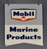 Mobil w/Guillotine Logo Marine Products Metal Sign (TAC)