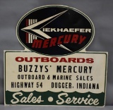 Mercury Kiekhaefer Outboard Sales & Service Metal Sign (TAC)