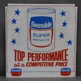 Seaside Super Motor Oil Metal Rack Sign (TAC)