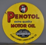 Penotol Extra Quality Motor Oil w/Logo Porcelain Sign (TAC)