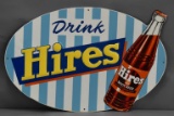 Drink Hires w/Bottle Logo Metal Sign (TAC)