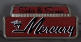 Fantasy Mercury w/Logo Sales and Service Lighted Sign