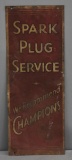 Champions Spark Plug Service Metal Sign