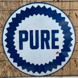 Pure w/Sawtooth Logo Porcelain Identification Sign (TAC)