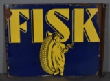 Fisk w/Logo Porcelain Flange Sign (TAC)