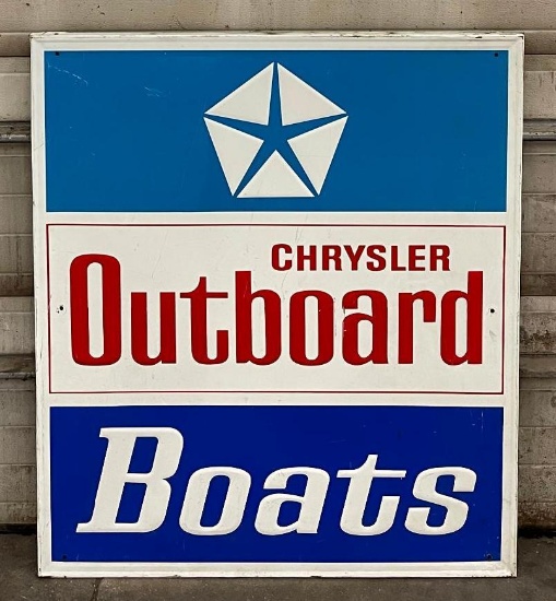 Chrysler Outboard Boats Metal Sign (TAC)