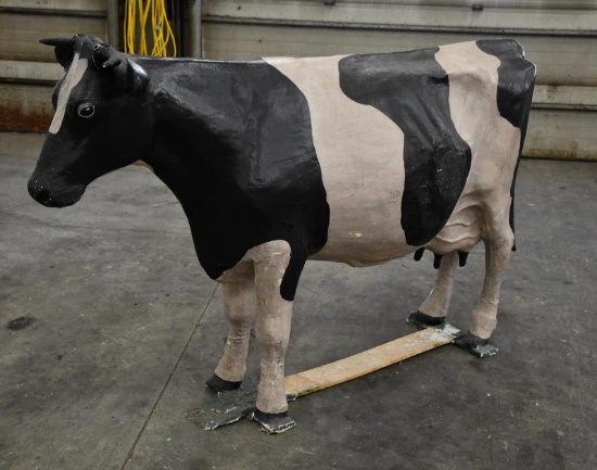 Life Size Fiberglass Holstein Cow Statue