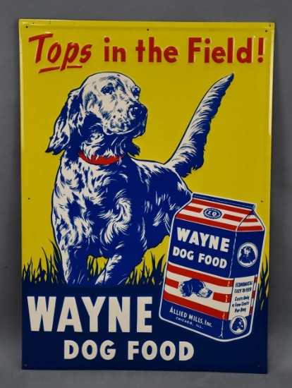 Wayne Dog Food w/Image Metal Sign (TAC)