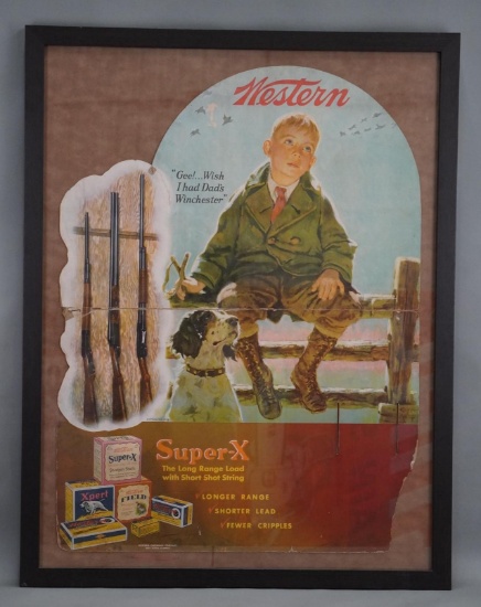 Western Super-X "Gee! Wish I Had Dad's Winchester" Poster