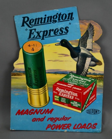 Remington "Express" Magnum Shotgun Shell Cardboard Sign (TAC)