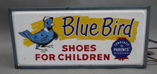 Blue Bird Shoes for Children w/Logo Plastic Lighted Sign