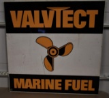 Valvtect Marine Fuel w/Image Metal Sign (TAC)