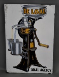 De Laval Cream Separators Sign Local Agency Porcelain Flange SIgn (TAC)