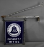 Illinois Bell/American Telephone & Telegram Bell System Porcelain Sign (TAC)