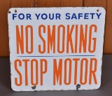 (Union) No Smoking Porcelain Sign