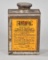 Polac Removes Tar & Road Oil w/Image One Pint Rectangle Metal Can