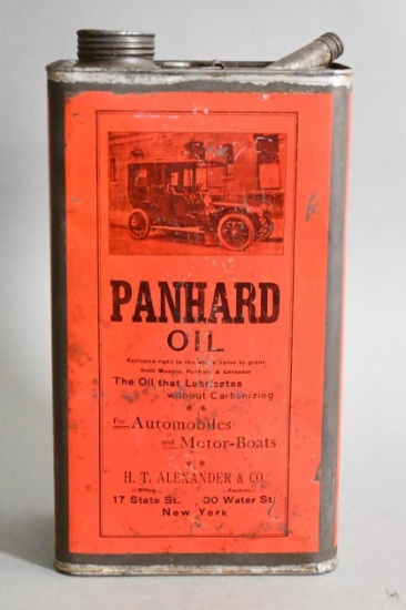 Panhard Oil "for Automobiles & Boats" One Gallon Rectangle Can