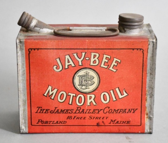 Jay-Bee Motor Oil w/Logo Quart Metal Can